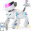 Interactive Bluetooth Robot Dog Toy with Multicolor LED Lights, Programmable STEM Learning Toy for Children 3+ Years 1