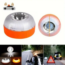 LED Auto-Notfallspotlicht mit magnetischer Induktion, wechselndem weißem und gelbem Sicherheitslicht, Sicherheitszubehör