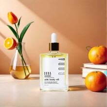 50ml Silk Body Oil with Natural Silk Protein Extract for Deep Moisturizing and Brightening, Suitable for All Skin Types