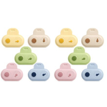 2sets Magnetic Bag Clip for Food Storage, 10 Piece Sealing Clip with Date, Cute Snack Clip, Kitchen Accessory