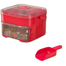 50- Ice Maker with Easy Press Cap Double Layer Ice Maker Refrigerator Household Ice Storage Ice Box