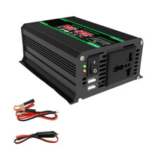 Inverter 4000W Portable Power Bank 12V to AC 220V Dual USB LCD Display Car Converter for Camping RV Universal Plug