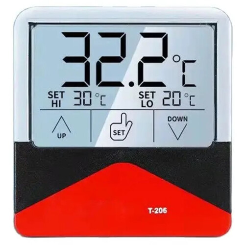 External Aquarium LCD Digital Fish Tank Thermometer Touch Screen Temperature Meter Temperature Control for Fish Tank