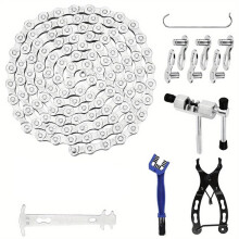 Bike Chain Kit, 6/7/8 Speed Multi-Function Bike Repair Kit, with Chain Breaker Bike Link Plier and Hook Etc Accessories