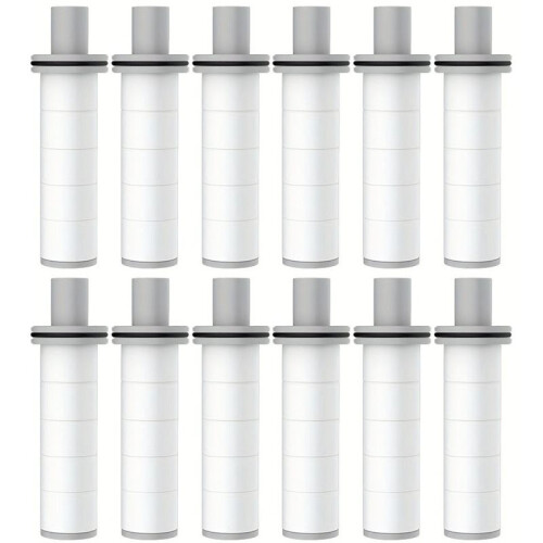 12-Pack Filter för Duschmunstycke, Duschmunstyckets Renare Element, Kompatibelt med Kranduschsystem