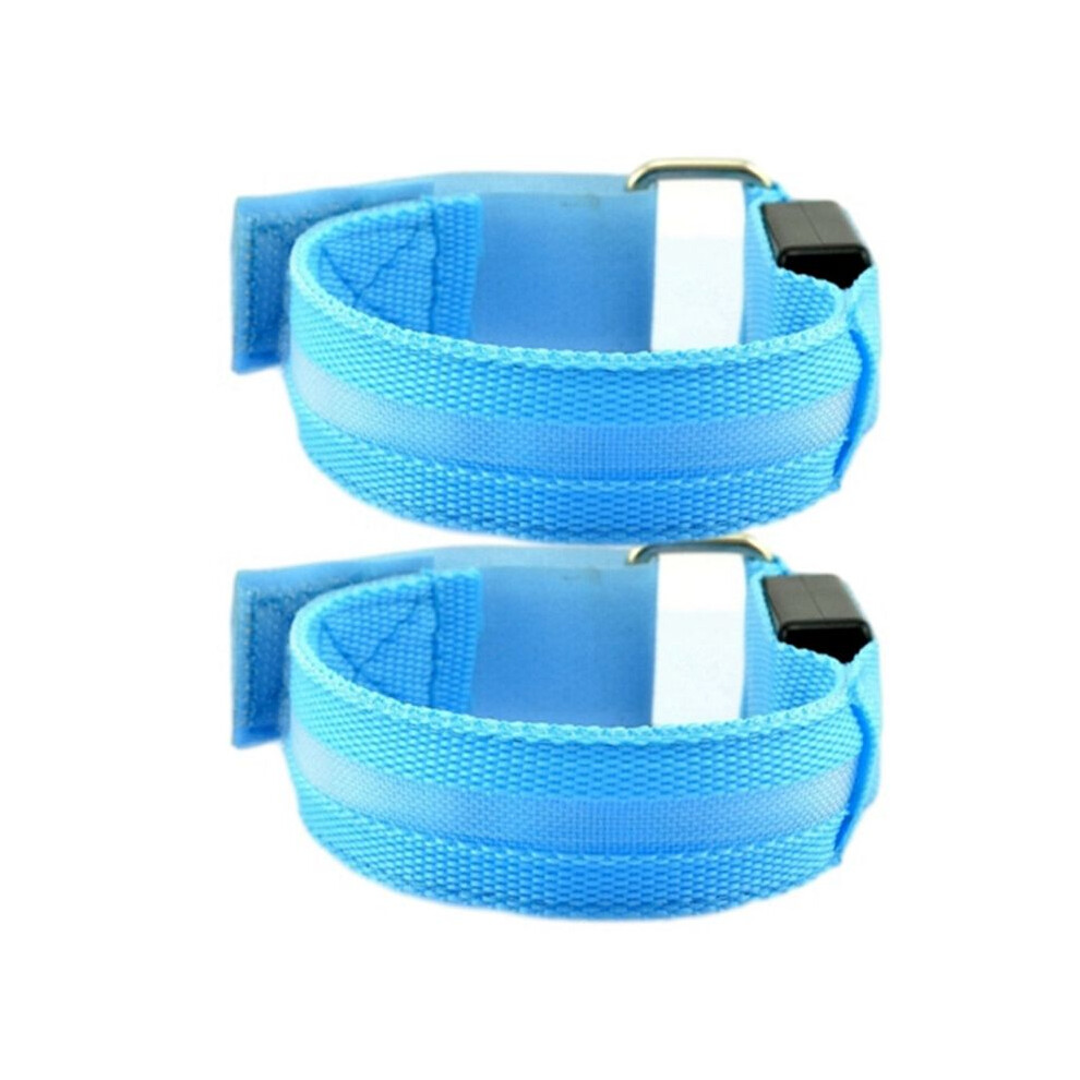 2Pcs Night Running Arm Led Outdoor Sports Usb Rechargeable Wristband Safety Leg Warning Wristband 6034214816489
