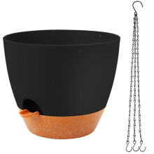 Large Hanging Planter, 10 Inch Hanging Planter for Indoor. Outdoor Plants, Self Watering Plant Pot, Plant Hanger