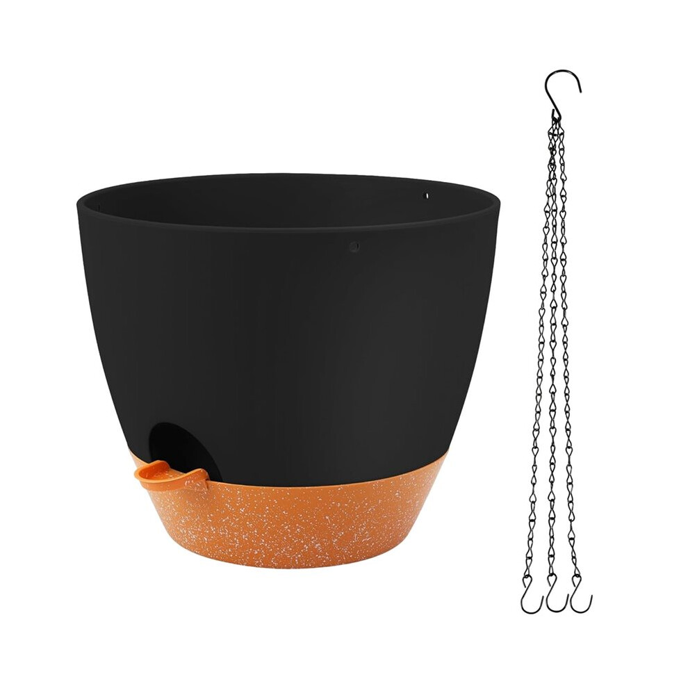Brecantia Large Hanging Planter, 10 Inch Hanging Planter For Indoor. Outdoor Plants, Self Watering Plant Pot, Plant Hanger