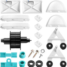 Kit di Pulizia per Piscine per Threlaco da 24 Pezzi per AXV417WHP AXV621DAT AXV604WHP, Ghiere Anteriori e Posteriori, Pattini per Pod, Kit Turbina.