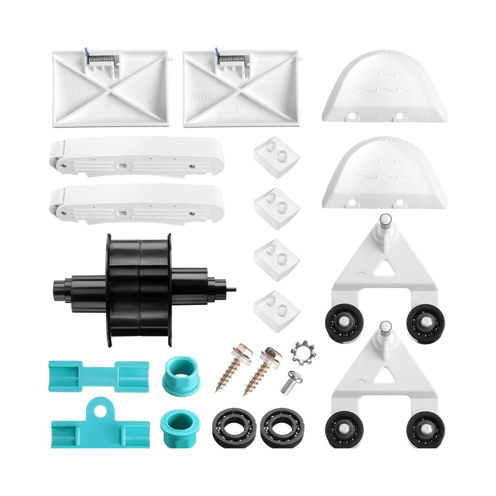 For Threlaco 24 Pcs Pool Cleaner Kit For Axv417whp Axv621dat Axv604whp Front And Rear Bezels Pod Shoes Turbine Kit 4712771917826