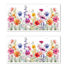 Kleurrijke Boeketten Raamstickers Lente- en Zomerdecoratie Raamdecoratie Huis- en Kantoordecoratie
