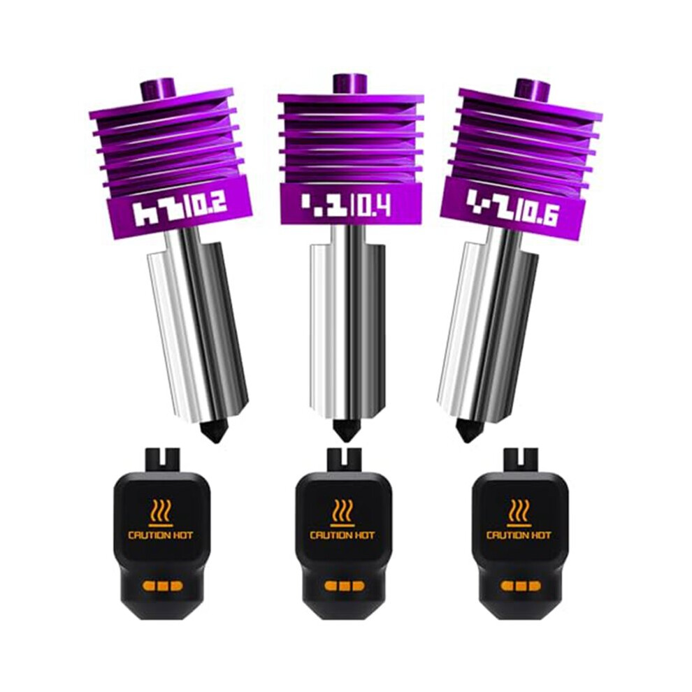 3Pk 0.2/0.4/0.6Mm Mpvd Hotend For X2d /P2s /H2d /H2c /H2s Print Anti-Stick Nozzle For A1mini A1 Hotend 6033973097993