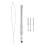 Hair Extension Tools 3 Knitting Hook Needles+1 Holder+1 Pulling Needle Loop Threader Ventilating Holder and Needles Kit 1