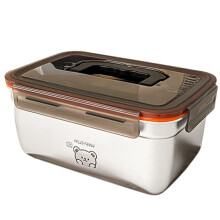 Large Capacity 304 Stainless Steel Food Storage Container Sealed Refrigerator Fresh-Keeping Box for Fruit Vegetable Meat