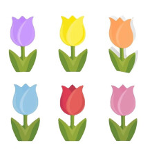 6Pcs 'S Day Party Decorations Spring Farmhouse Candycolor Painted S Sign for Home Decor