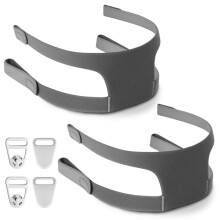 Lot de 2 Sangles de Rechange pour Masque Intégral pour Dreamwear, avec 4 Fermoirs Magnétiques