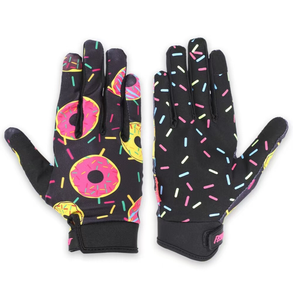 (, L) Sports Gloves Four Seasons Donuts Men's And Women's Touch Screen Skiing Driving Cycling Driving Outdoors Blue 4027299217571
