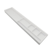 Mechanical Keyboard Wrist Rest Pad with Clear Lid Partition Storage Case Typing Mat Hand Rest Desktop Storage Box White