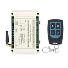 300M AC 220V-380V 4CH Draadloze Afstandsbediening 30A Garagedeurschakelaar Zender LED-Lichtschakelaar Relais + 315MHz Ontvanger