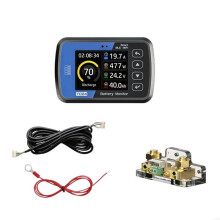 TC24 Farbdisplay-Coulombmeter mit Echtzeit-Spannungs-, Strom-, Leistungs- und SOC-Anzeige Sowie Amperemeter und Voltmeter