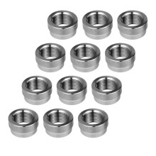 12 Peças de Bujão para Sensor de Oxigênio, Aço Inoxidável 304 M18x1,5, Bujão para Soldar, Bujão para Sensor de Oxigênio Estilo Escalonado