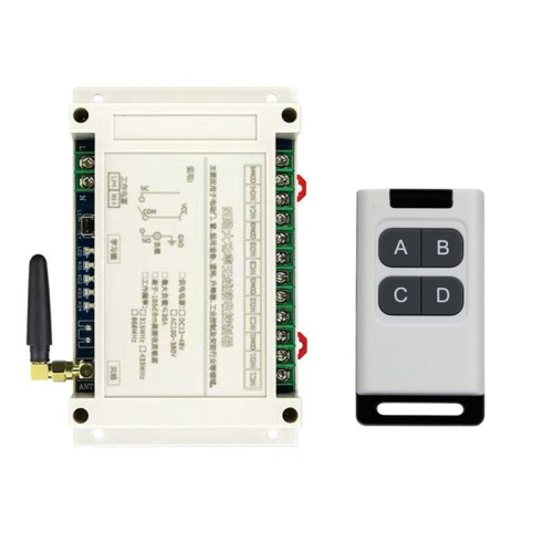 300M AC100V-400V 4CH Wireless Remote Control 30A Garage Doors  Transmitter LED Light  Relay+315MHz Receiver