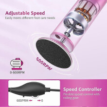 Electric Foot Callus Remover,Adjustable Speed Remover for Feet with 60 Sandpaper Discs,Metal Pedicure Tool US Plug