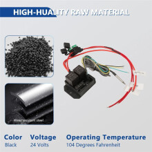 Controlador Digital de Ventiladores de Radiador, Interruptor de 12 V, Rango de Temperatura Ajustable, Kit de Interruptor de Ventilador Eléctrico