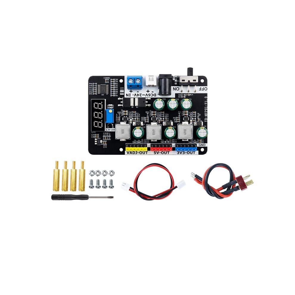 Adjustable Voltage Regulator Module 6-24V To 3.3V 5V - Buck Converter Board For Electronics Competition Diy Projects 6031612563236