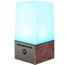 Kleine Tafellamp met 3 Standen, Batterijvoeding, Bewakingscamera, Draadloze PIR-Bewegingssensor, LED-Nachtlampje, HD-Camera voor Thuis