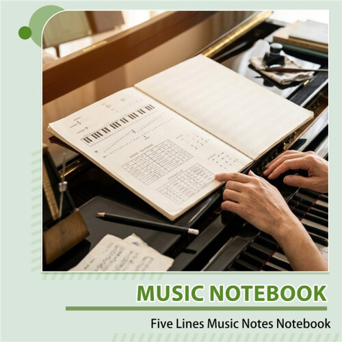 Five Lines Music Notes Notebook Music Tab Staff Stave Notebook 1