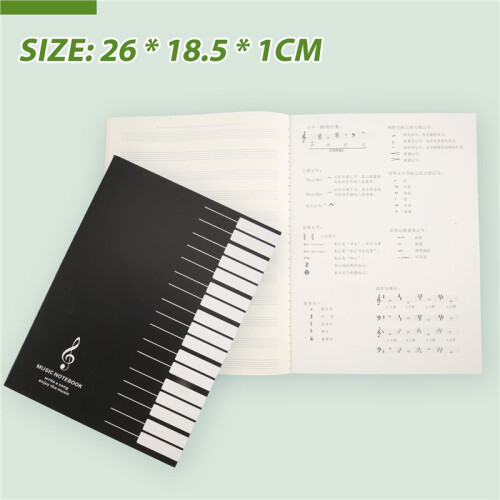 Five Lines Music Notes Notebook Music Tab Staff Stave Notebook 2