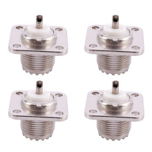 4X UHF Femmina SO239 Supporto del Telaio del Supporto Supporto Della Piastra Della Flangia Connettore RF Della Tazza di Saldatura
