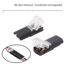 10pcs 2 Pin Way Plug Waterproof Electrical Connector Strip Terminal Connection No Soldering or Wire Stripping Required