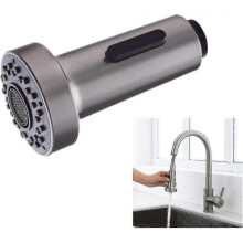 2025 2 Modes Spray Head Kitchen Faucet Replacement Spray, Hand Shower Universal Faucet Head G1/2, Spray Head for Retractable Kitchen Mixer (Brushed Ni