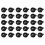 CR2016 2025 2032 Coin Cell Button Battery Holder Socket Black 30 Pcs 1