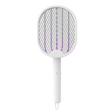 Scacciamosche Elettrico Ricaricabile, Trappola per Mosche, Racchetta per Zanzare, Scaccia Insetti con Dispositivo UV per Uso Domestico A