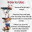 Universal Drywall Stilt Replacement Straps (4PCS) - Adjustable Nylon Leg Straps for Secure & Comfortable High Work 5