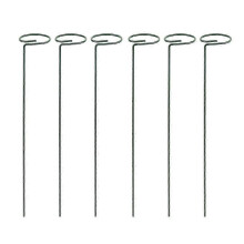 2025 2025 New 6 Pack Support Rods Steel Garden Single Stem Support Pile Cage Support Rings for Flower Rose Tomato Orchid Lily Peony