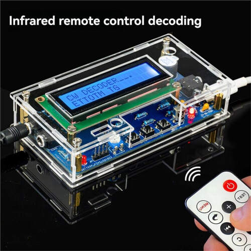 5V Morse Code Infrared Decoder Electronic DIY Kit Science Experiment Fun Circuit Board with Shell DIY 1