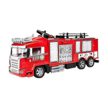 2wd Rc Fire Truck Remote Control Car Kids Toy W/ Rechargeable Battery Firetruck