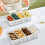 Snack Box Container Reusable Snackle Containers Outdoor Fruit Boxes Snack Plates Storage Container with Lid B 5
