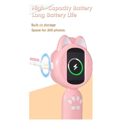 Kids Microscope with 2inch IPS Screen Handheld Digital Microscope Magnifying STEM Science Toy for Children Educational 2