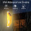 Solar-Blitzwarnleuchte, LED-Warnlampe, 4er-Pack, Superhell, IP54 Wasserdicht, Blinkend 4