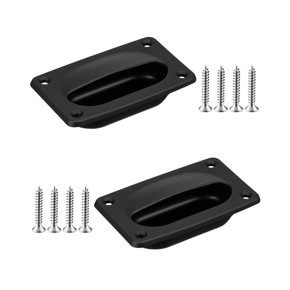 Marine Flush Pull Hatch Handle With Mount Screws Square Boat Hatch Pull Flush Lift For Boat Decks Hatches Yacht 6032603737308