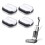 4PCS Vacuum Cleaner High Efficiency Particulate Filter Assembly for  2.0 Slim Floor One S5 COMBO Filter Set 4