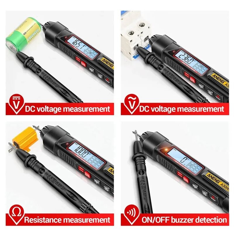 ANENG A3006 Pen Type Multimeter Digital Professional 4000 Counts AC ...