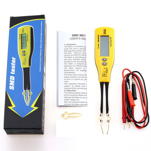 Digital Auto-Recognition Multimeter, SMD Portability Tester Tool, for Resistors Capacitors Diodes 2