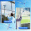 Window Cleaning Kit with Bucket Long Handle Window Squeegee and Microfiber Scrubber,High Window Washing Equipment 2
