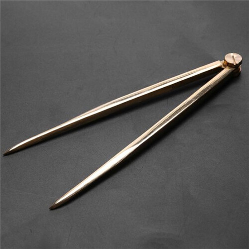 Solid Brass 200mm Divider for Architecture and Navigation, Rust-Resistant and Engineered 1